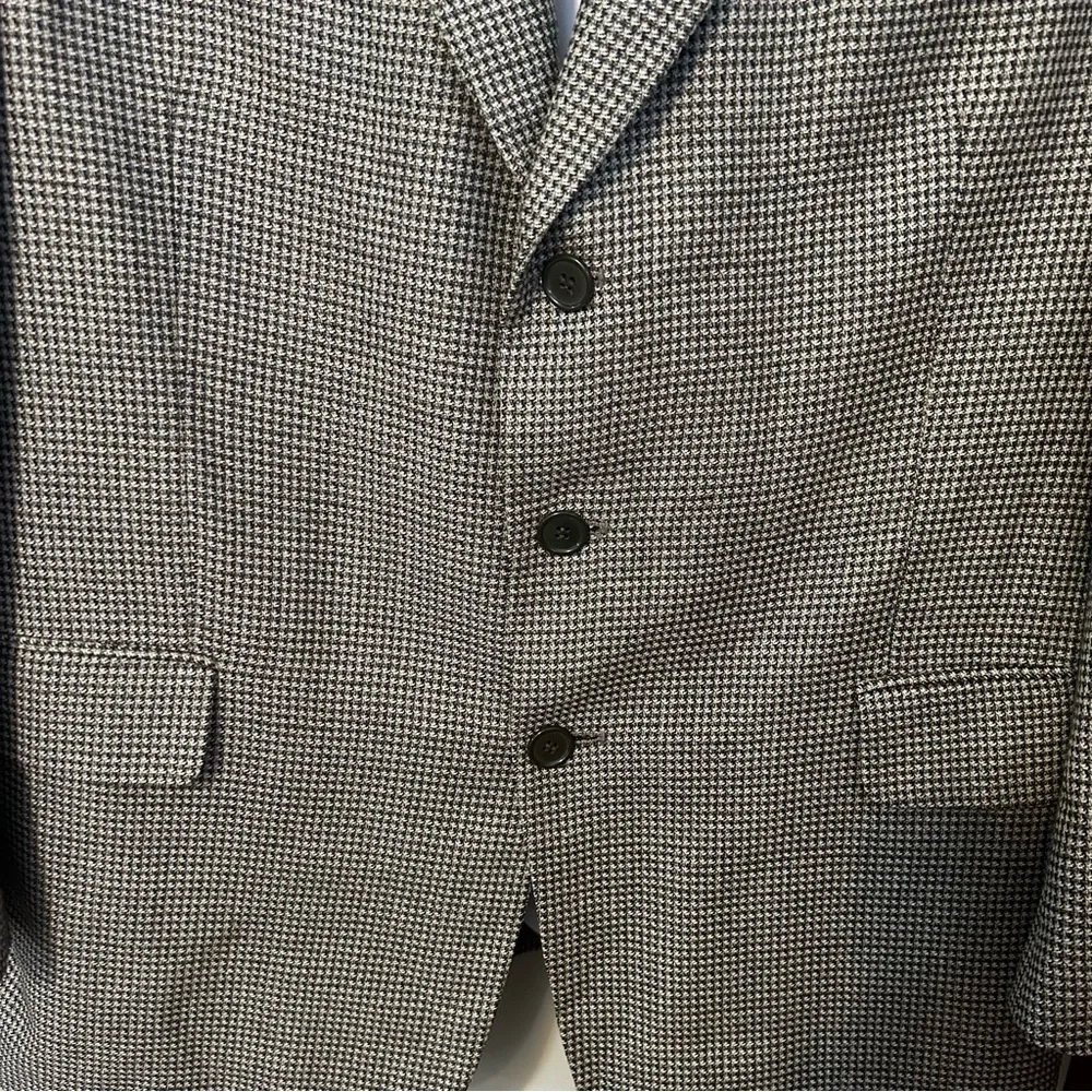 Gianfranco Ruffini Sportcoat Men’s 44R Houndstooth Jacket Silk Wool Blazer Suit
